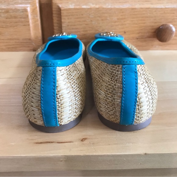 Tory Burch raffia straw Reva ballet flats - Picture 6 of 10
